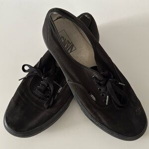 Vans Triple Black no show Tongue Skate shoe